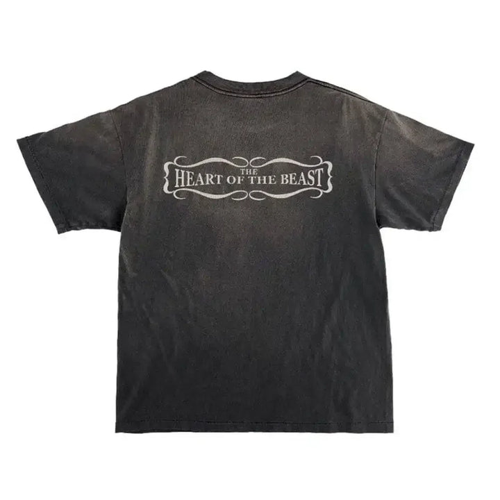 Saint Michael Fresh and Blood Devil T-shirt Vintage Black - AFV Clothes