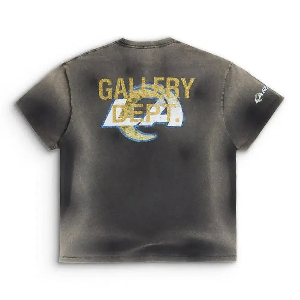 GALLERY DEPT. x LA Rams Sunfaded Tee Black - AFV Clothes