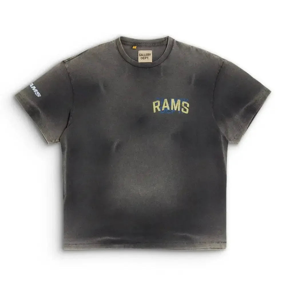 GALLERY DEPT. x LA Rams Sunfaded Tee Black - AFV Clothes