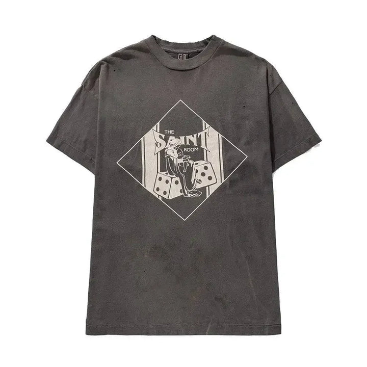 Saint Michael Saint Room Short Sleeve T-shirt - AFV Clothes