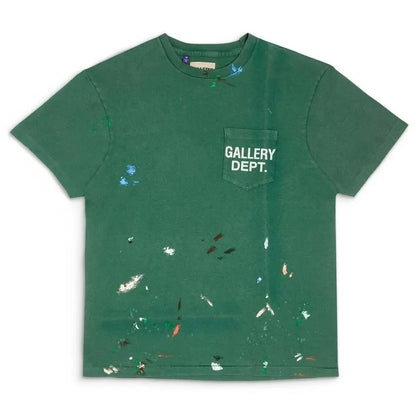Gallery Dept. Vintage Logo Painted Tee Green - AFV Clothes