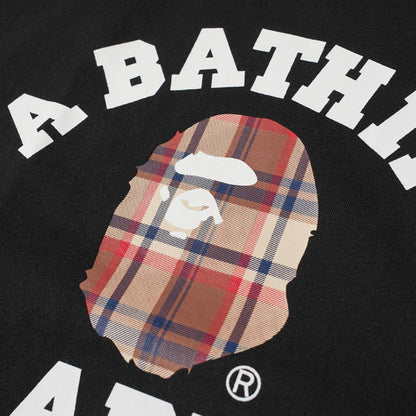 A Bathing Ape BAPE Check College Tee - AFewVibe