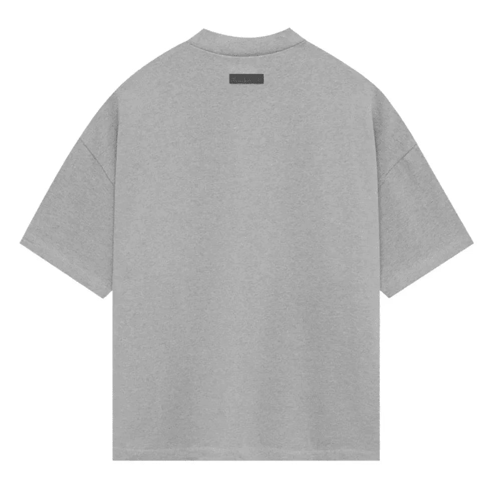 Fear of God Essentials Heavy Jersey Short-Sleeve Tee Dark Heather Oatmeal - AFV Clothes