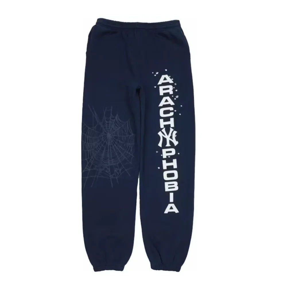 Sp5der Arach NY Phobia Sweatpants Navy - AFV Clothes