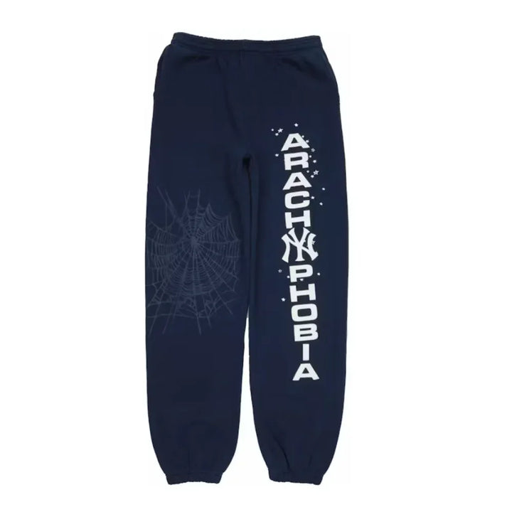 Sp5der Arach NY Phobia Sweatpants Navy - AFV Clothes