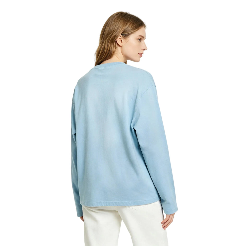 Acne Sprayed 1996 Logo Long Sleeve T-shirt Corn Flower Blue secondary product view
