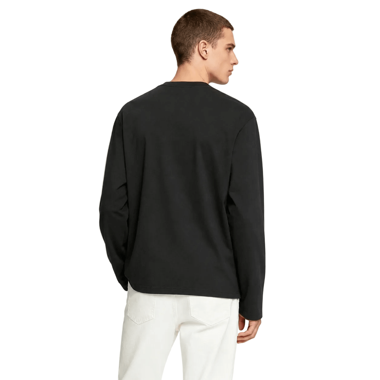 Acne Studios 1996 LOGO Long Sleeve RELAXED FIT Black - AFewVibe