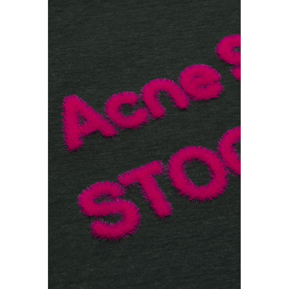 Acne Studios 1996 LOGO Long Sleeve RELAXED FIT Black - AFewVibe