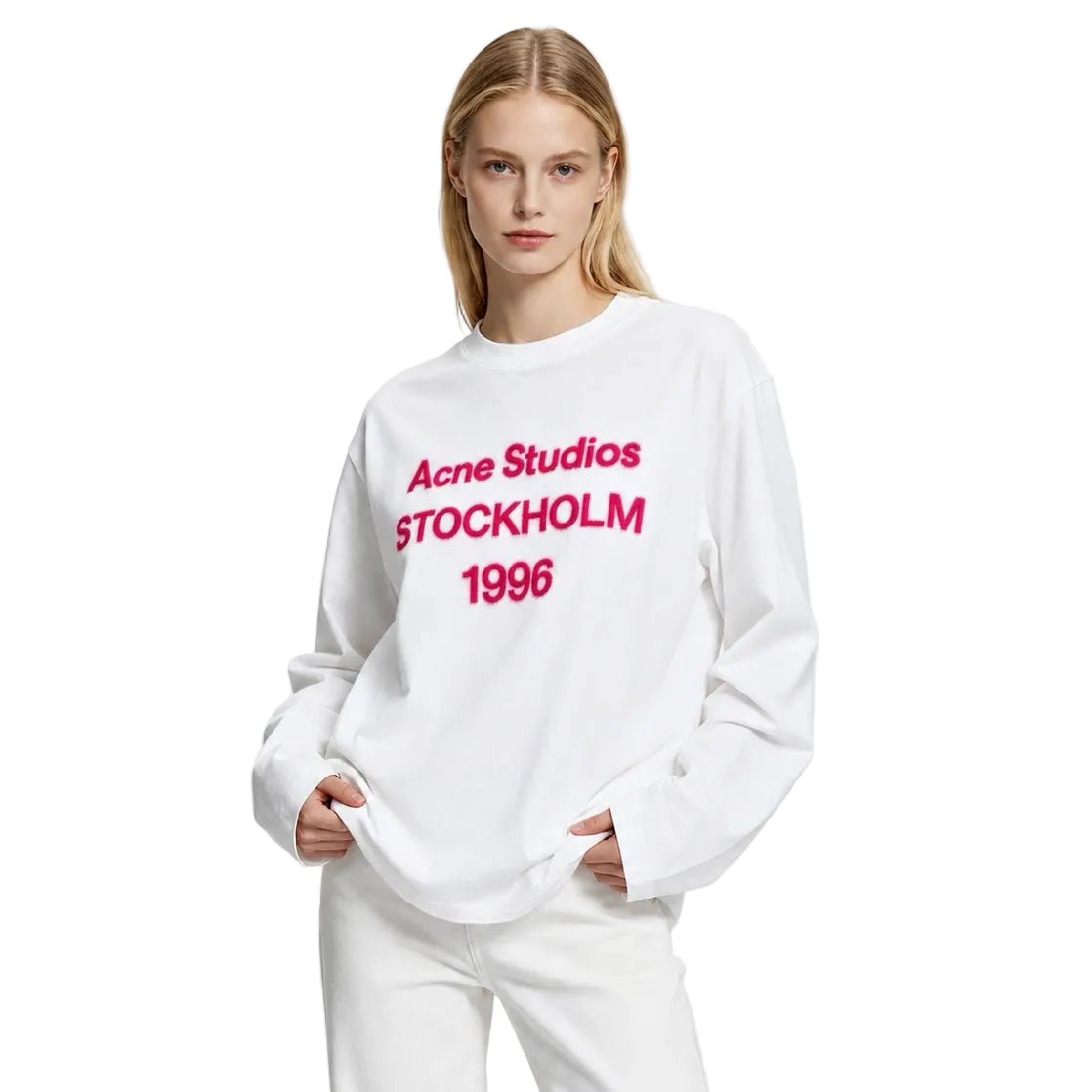 Acne Studios 1996 Logo Long Sleeve Off White – AFewVibe
