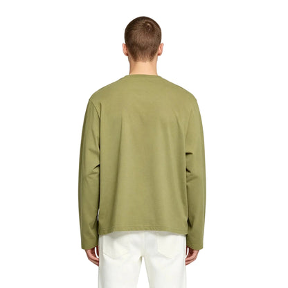 Acne Studios Logo 1996 Long Sleeve T-Shirt Olive Green - AFewVibe