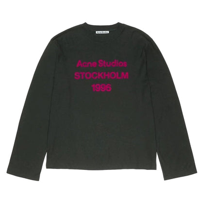 Acne Studios LOGO T-SHIRT RELAXED FIT Black - AFewVibe