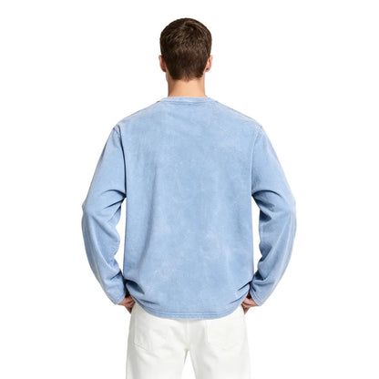 Acne Studios Relaxed fit graphic t-shirt Dirty blue - AFewVibe