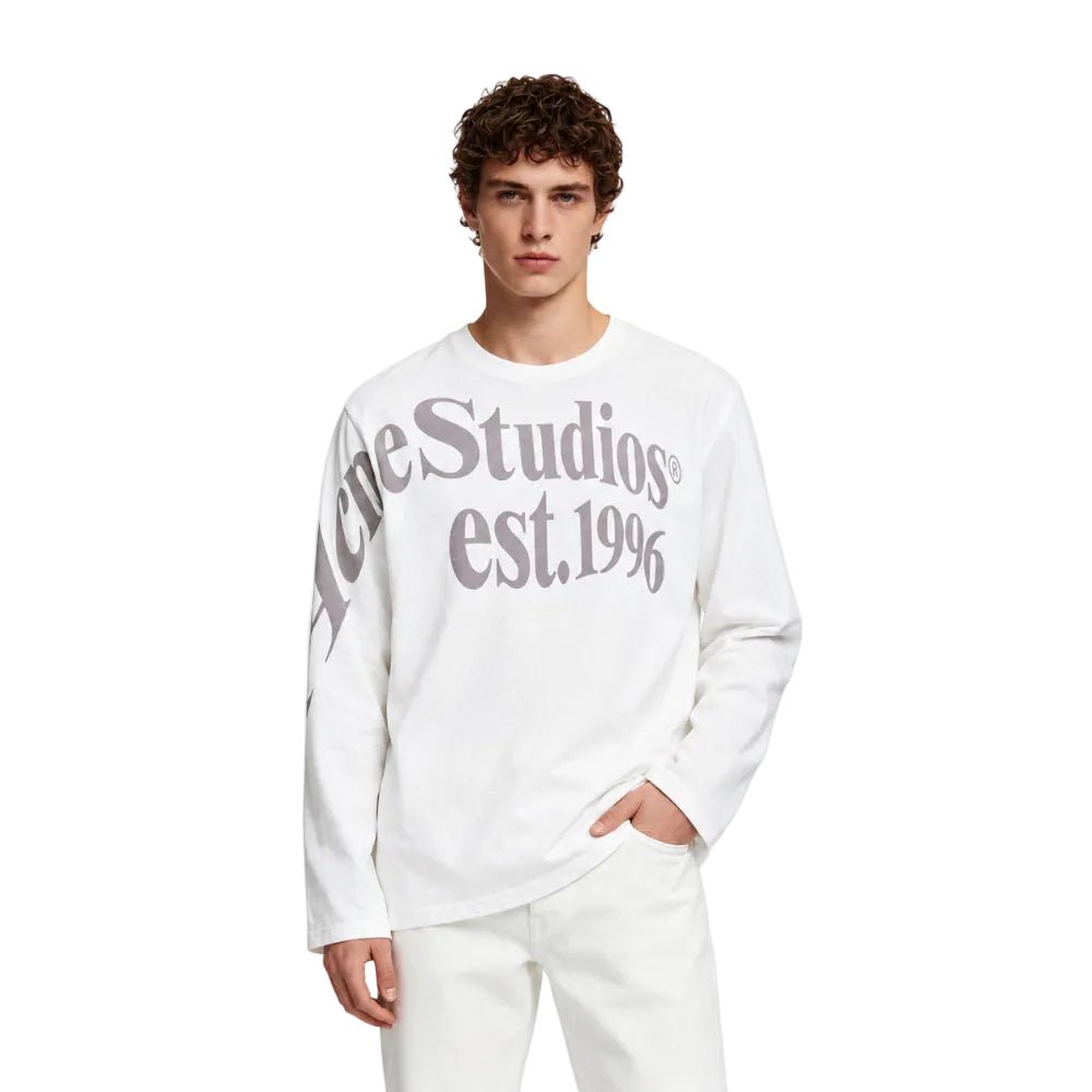 Acne Studios Relaxed graphic t-shirt Off white - AFewVibe