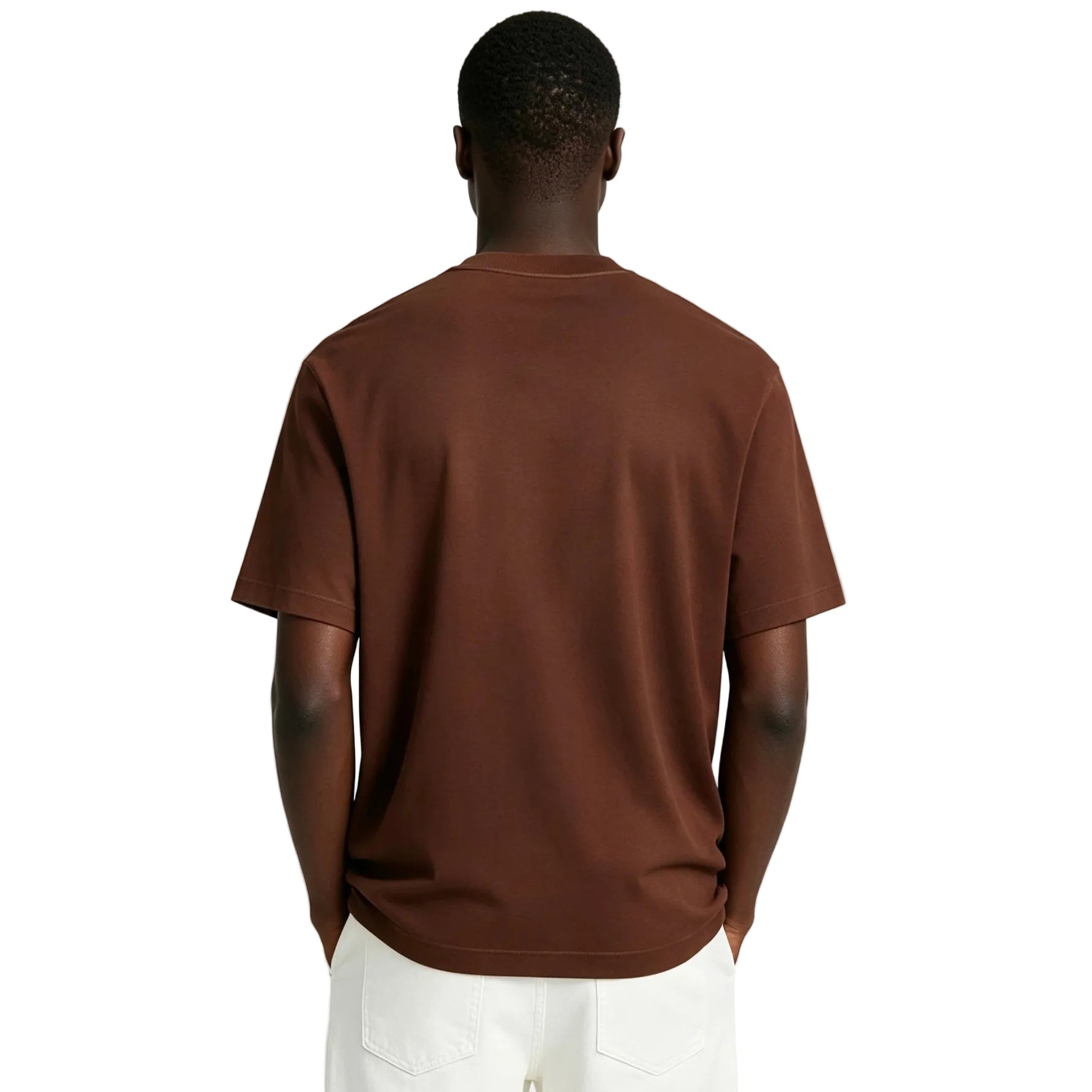 Acne Studios T-Shirt Logo Marron Chocolat - AFewVibe