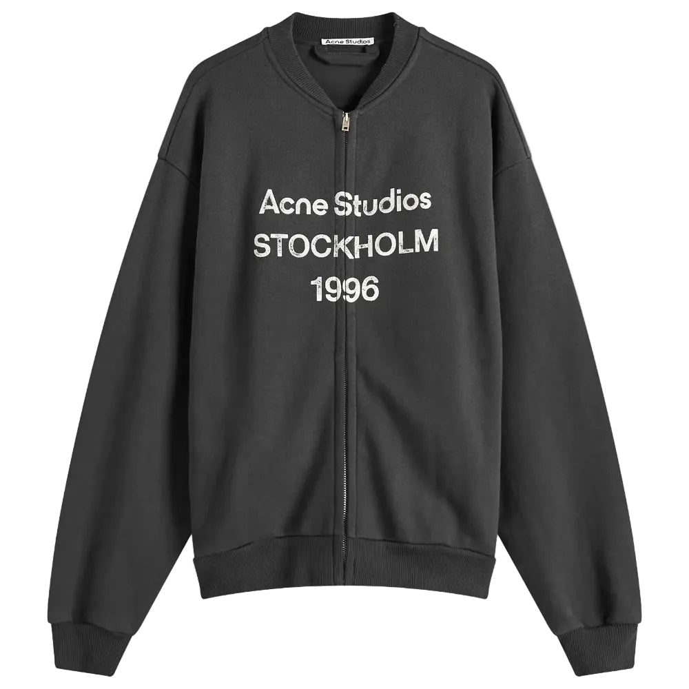 Acne Studios Zip Up 1996 Sweatshirt Black - Afewvibe