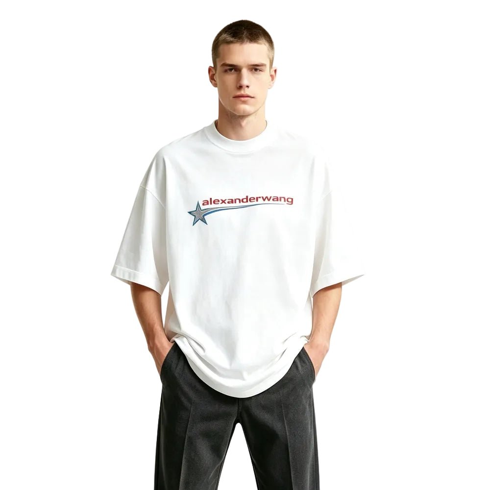 Alexander Wang Boxy Graphic Tee White – AFewVibe