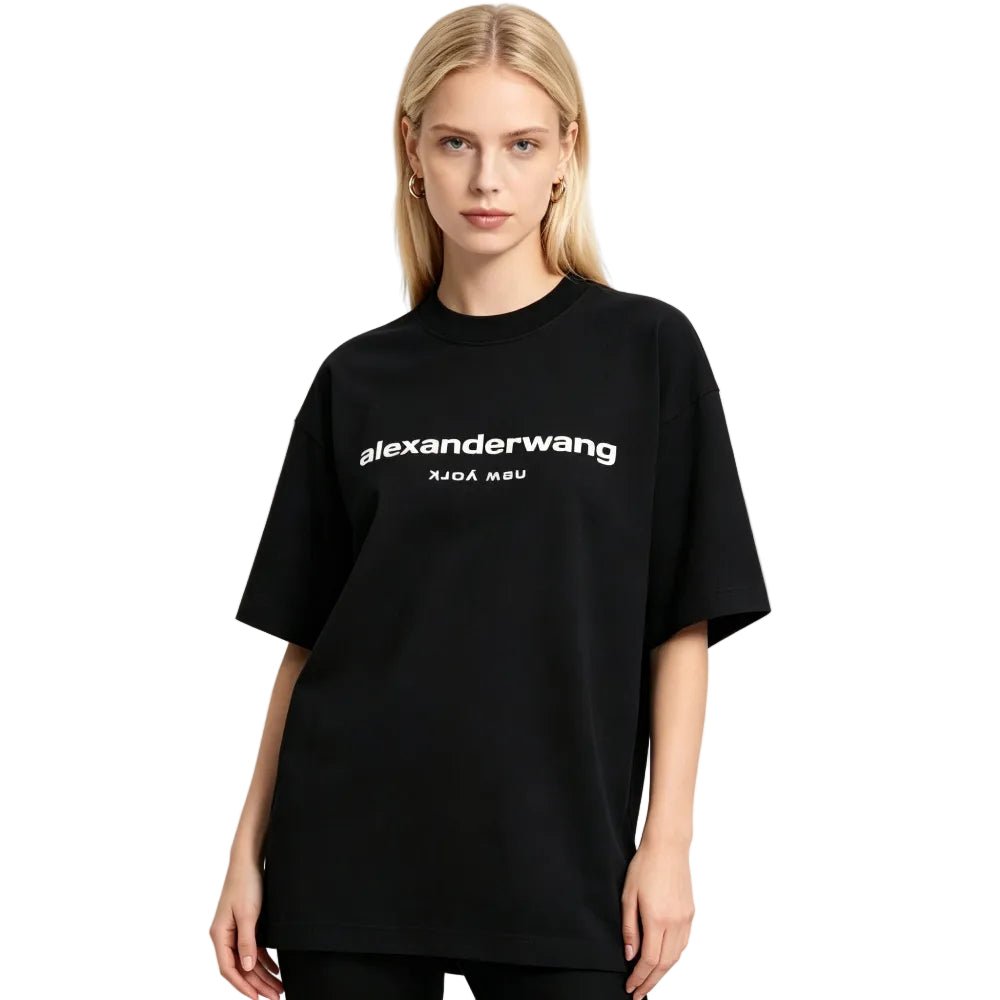 Alexander Wang Puff Logo Tee Black - Afewvibe