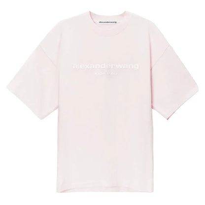 Alexander Wang Puff Logo Tee Pink - Afewvibe