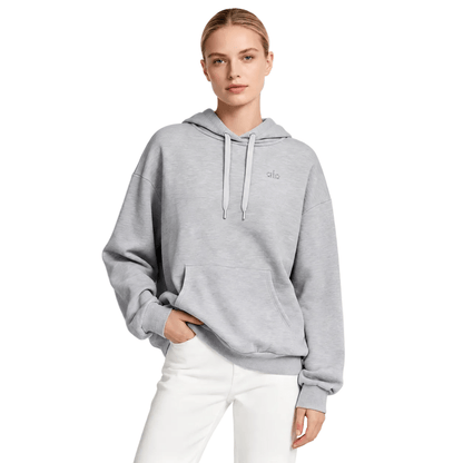 Alo Accolade Hoodie Athletic Heather Grey - AFewVibe