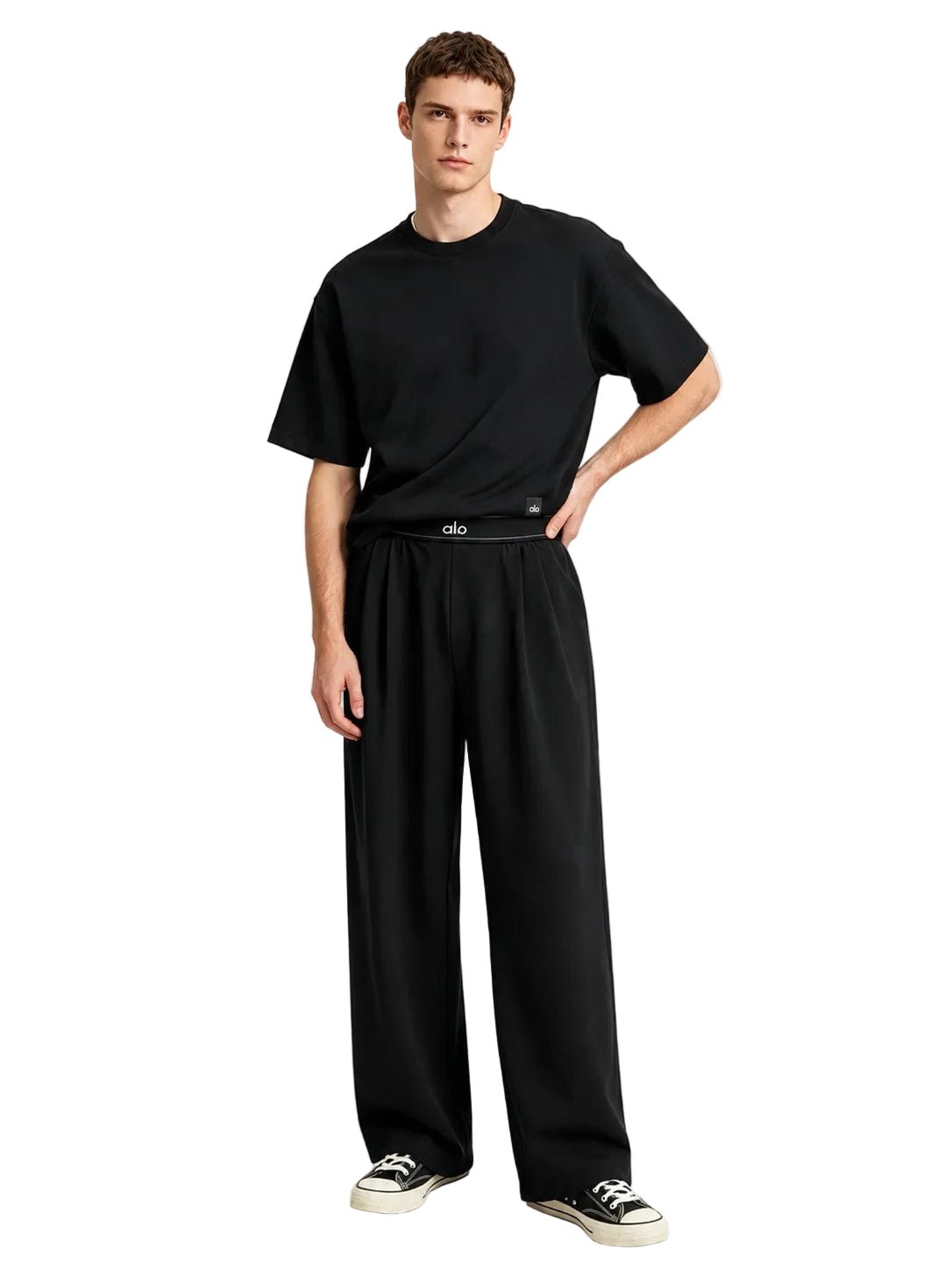 Alo Suit Up Trouser Regular Black - AFewVibe