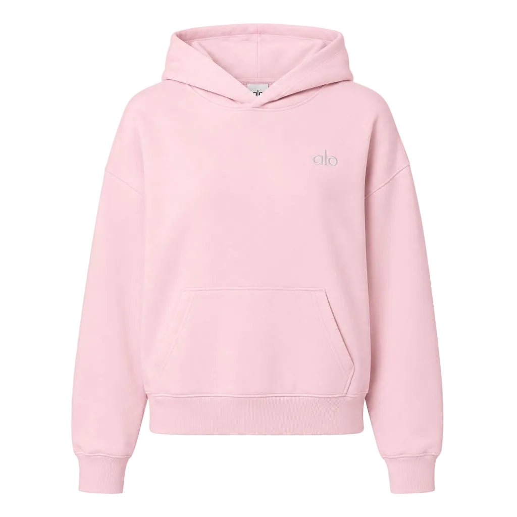 Alo Yoga Accolade Cotton Blend Hoodie Ballet Pink - AFewVibe