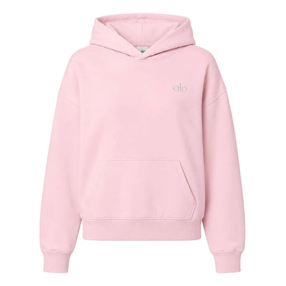 Alo Yoga Accolade Cotton Blend Hoodie Ballet Pink - AFewVibe