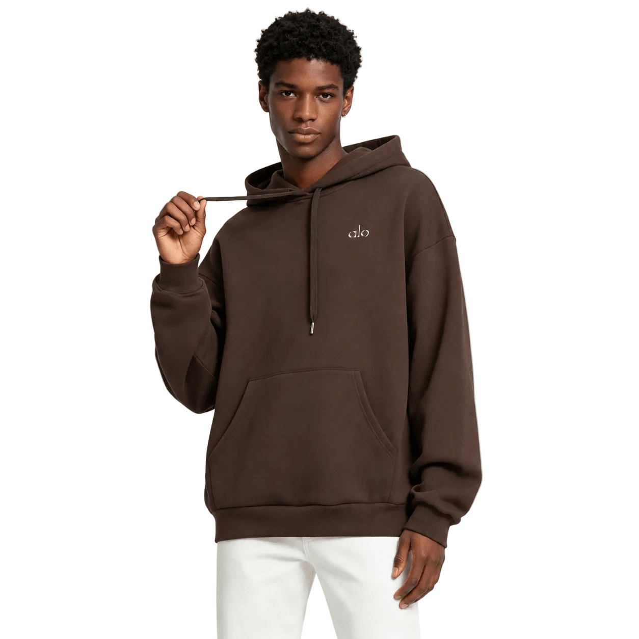 Alo Yoga Accolade Cotton Blend Hoodie Espresso - AFewVibe