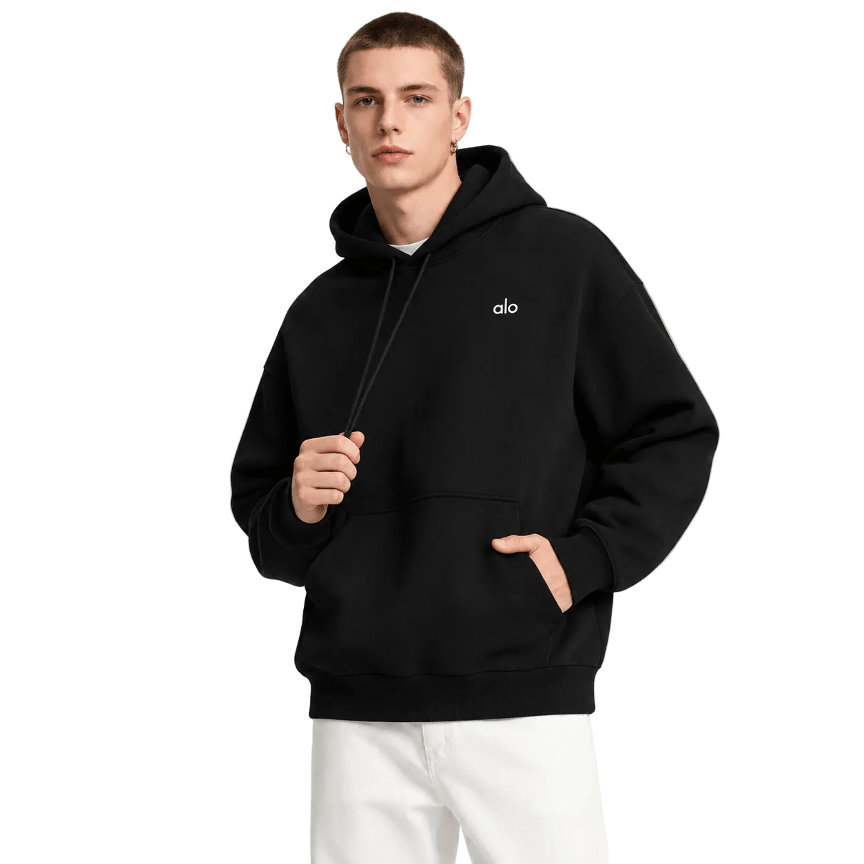 Alo Yoga Accolade logo print hoodie - AFewVibe