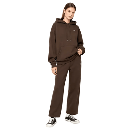 Alo Yoga Accolade Straight Leg Sweatpants Brown - AFewVibe