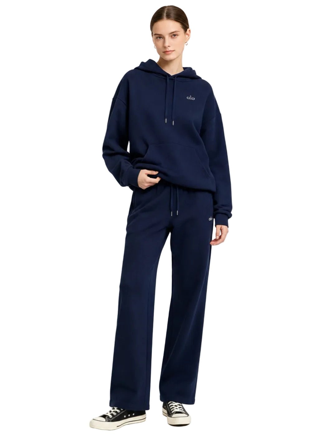 Alo Yoga Accolade Straight Leg Sweatpants Navy – AFewVibe