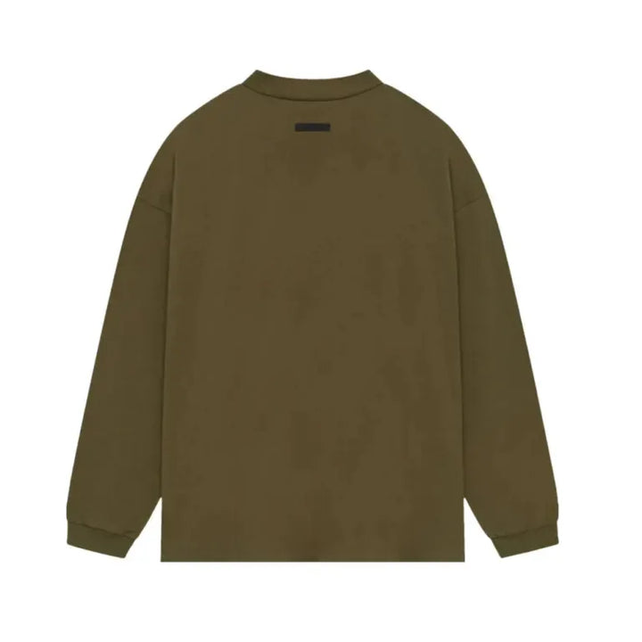 Fear of God Essentials versey LongSleeve Tee Olive - AFV Clothes