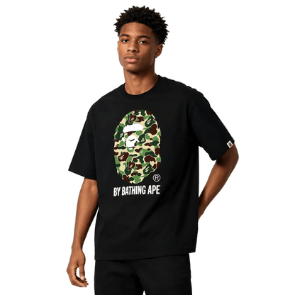 BAPE ABC Camo By Bathing Ape Tee Black Green - AFewVibe