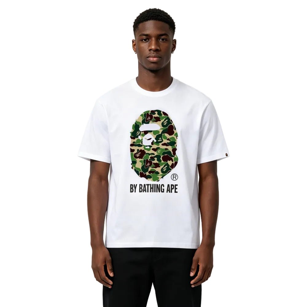 BAPE ABC Camo By Bathing Ape Tee White Green - AFewVibe