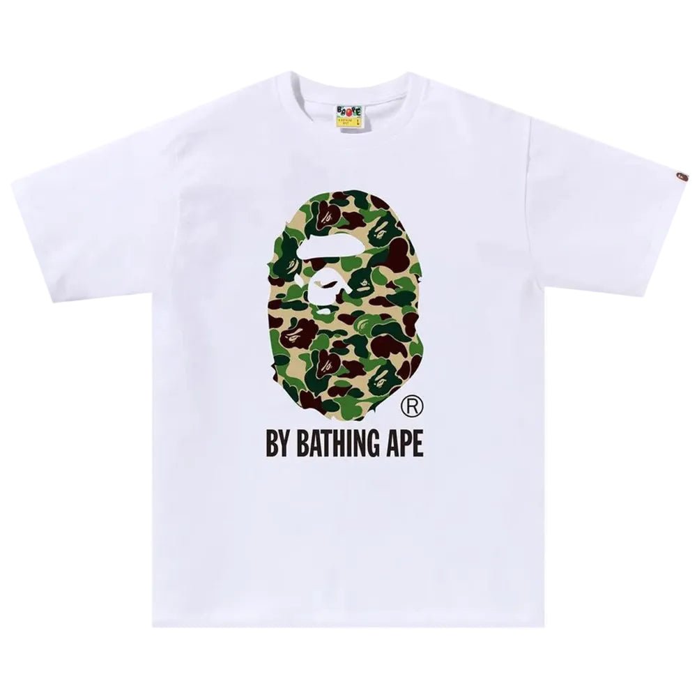 BAPE ABC Camo By Bathing Ape Tee White Green - AFewVibe