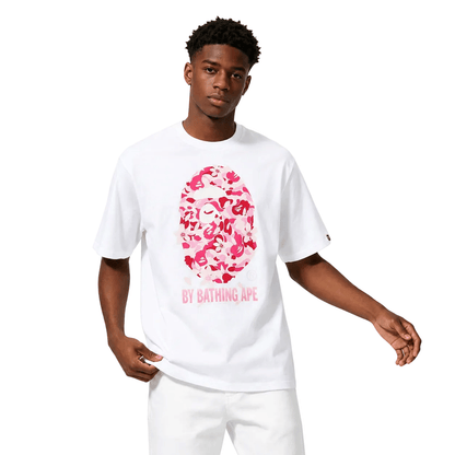 BAPE ABC Sakura Camo By Bathing Ape Tee SS26 White - AFewVibe