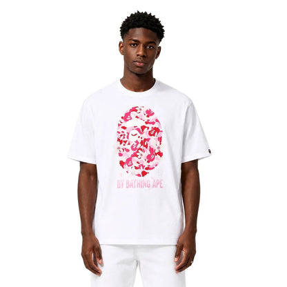 BAPE ABC Sakura Camo By Bathing Ape Tee SS26 White - AFewVibe