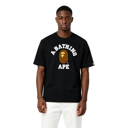 BAPE College Tee SS26 Black - AFewVibe