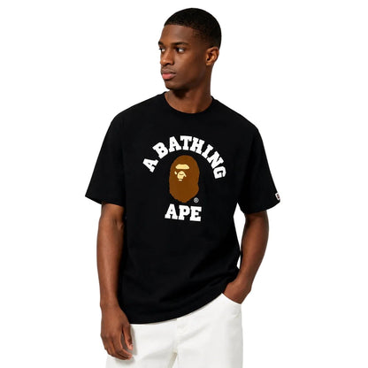 BAPE College Tee SS26 Black - AFewVibe