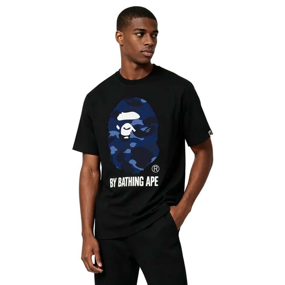 BAPE Color Camo By Bathing Ape Tee FW22 Black Navy - AFewVibe