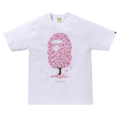 BAPE Sakura Tee SS24 White - AFewVibe