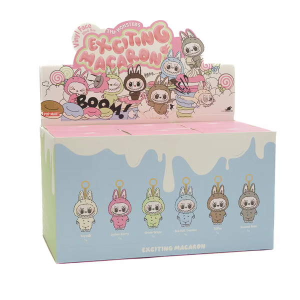 Pop Mart Labubu The Monsters Exciting Macaron Vinyl Face Sealed Case


