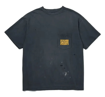 Neighborhood x Saint Michael STHD Pocket T-Shirt Vintage Black - AFV Clothes