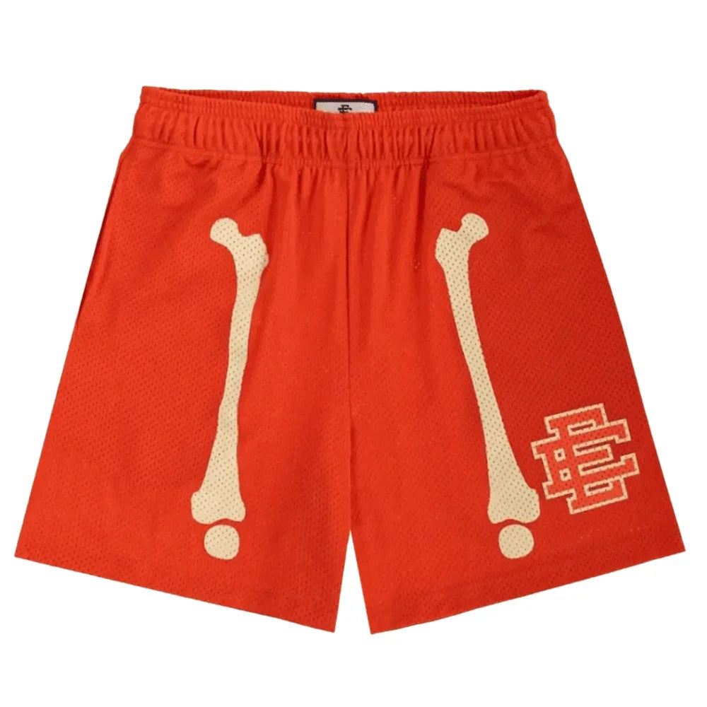 Eric Emanuel Basic Shorts Orange Bones - AFV Clothes