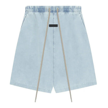 Fear of God Essentials Relaxed Short Light Washed Denim - AFV Clothes