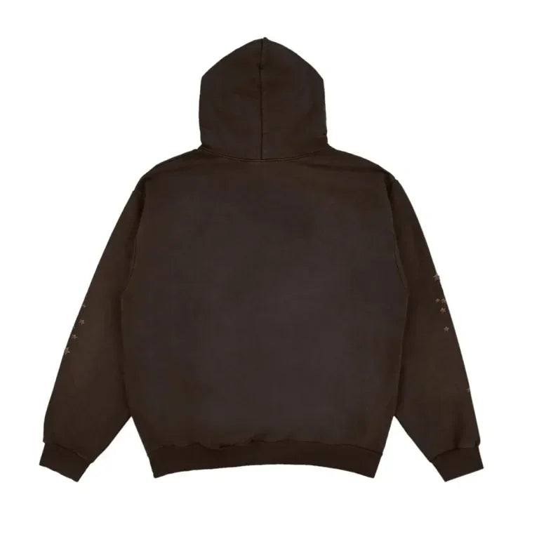 Travis Scott Cactus Jack x Sp5der Days Before Rodeo Hoodie Brown - AFV Clothes