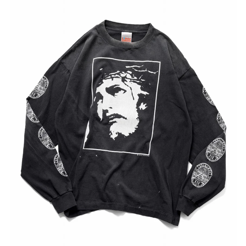 SAINT Mxxxxxx LS TEE / LOVE SAINT BLACK 