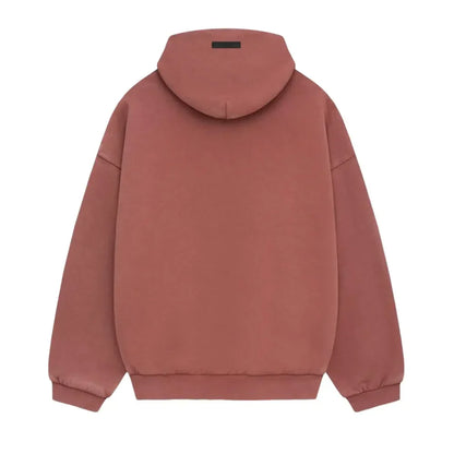 Fear of God Essentials Heavy Fleece Hoodie Crimson - AFV Clothes