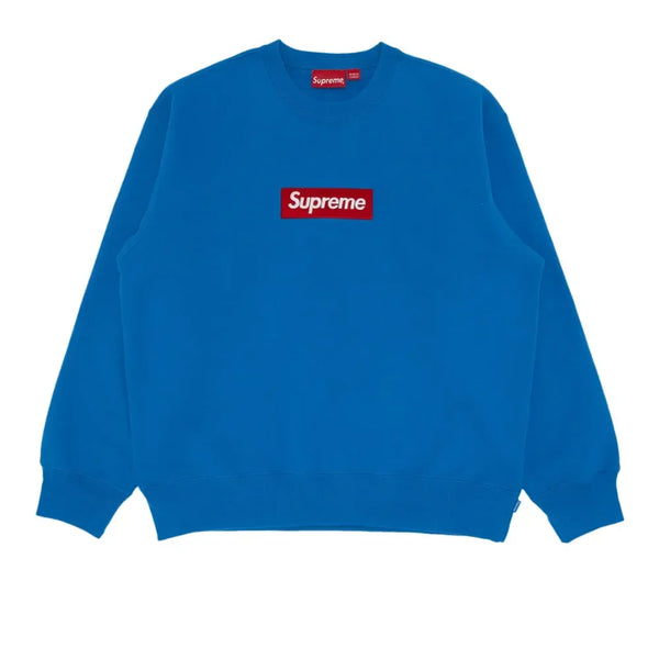 Supreme Box Logo Crewneck Blue - AFV Clothes