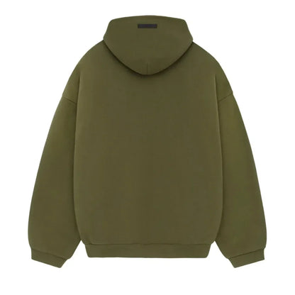 Fear of God Essentials Fleece Hoodie Military - AFV Clothes