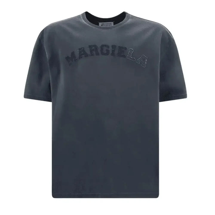 Maison Margiela Logo Heavy Jersey T-Shirt Blue - AFV Clothes
